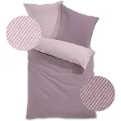 TRAUMSCHLAF Feinflanell Bettwäsche Arizona rose 200x200 cm + 2x 80x80 cm