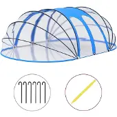 vidaXL Pool-Kuppel Oval 620x410x210 cm
