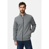 Camel active Sweatjacke mit seitlichen Taschen in Sturmblau | Gr.: 3XL