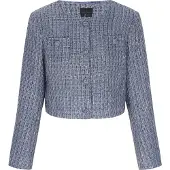 Dreimaster Blazer Frauen Marine Glitzer