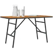 vidaXL Esstisch Braun 110 x 55 x 61,5 cm Massivholz Akazie