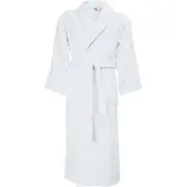 Erwin Müller Frottier Unisex-Bademantel lang Friedrichshafen in weiß | Gr.: XXL