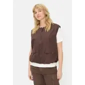 Camel active Weste mit Reißverschluss in Braun | Gr.: 48
