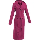 Redbest Frottier Unisex-Bademantel mit Kapuze Chicago in fuchsia | Gr.: XL