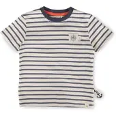 Sigikid T-Shirt Ahoi Little Pirate in Blau gestreift | Gr.: 98