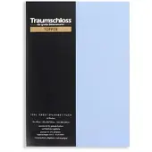 Traumschloss Topper Edel-Jersey Spannbettlaken in mittelblau | Gr.: 90x200 cm - 100x220 cm