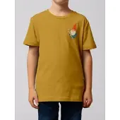 Wat? Apparel T-Shirt Gartenzwerg in Ocker | Gr.: 122/128