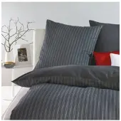 TRAUMSCHLAF Biber Bettwäsche Eternity Combo zinn 240x220 cm + 2x 80x80 cm