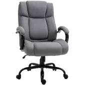Vinsetto Bürostuhl-80L x 72,5B x 110-118H cm-Hellgrau | Gr.: onesize