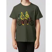 Wat? Apparel T-Shirt Avocado Fahrrad in Khaki | Gr.: 122/128
