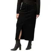 Ulla Popken Jeansrock in black | Gr.: 52 - Normalgröße