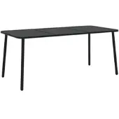 Furnicato Gartentisch Anthrazit 165x80x71 Cm Stahl