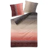 TRAUMSCHLAF Bettwäsche Breeze bordeaux 240x220 cm + 2x 80x80 cm
