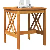 vidaXL Beistelltisch Massivholz Akazie Öl-Natur 45 x 45 x 50 cm