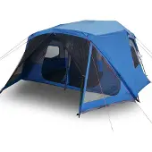 vidaXL Familienzelt 10 Personen Blau Quick Release Wasserdicht