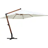 vidaXL Sonnenschirm 300x400 cm Weiß