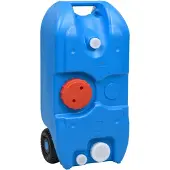 vidaXL Camping-Wassertank mit Rollen 40 L Blau
