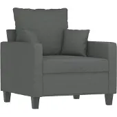 vidaXL Sessel Dunkelgrau 60 cm Stoff
