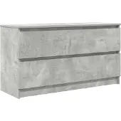 vidaXL TV-Schrank Betongrau 100x35x54 cm Holzwerkstoff