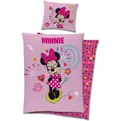 Carbotex Minnie Mouse Bettbezug - Pretty Pink - 140x200 cm