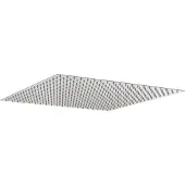 vidaXL Regenbrause Edelstahl 304 50x50 cm Quadrat