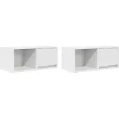 vidaXL TV-Schränke 2 Stk. Weiß 60x31x25,5 cm Holzwerkstoff