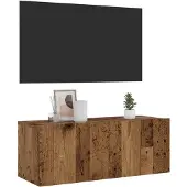 vidaXL TV-Wandschrank Altholz-Optik 80x30x30 cm Holzwerkstoff