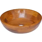 vidaXL Waschbecken Massivholz Teak Φ40x10 cm
