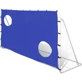vidaXL Fußballtor mit Torwand 240x92x150 cm Stahl Hochwertig