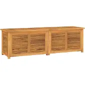 vidaXL Gartenbox mit Beutel 175x50x55 cm Massivholz Teak