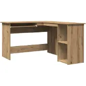 vidaXL Eckschreibtisch Artisan-Eiche 120x140x75 cm Holzwerkstoff