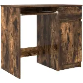 vidaXL Schreibtisch Räuchereiche 86x49x76 cm Holzwerkstoff