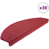 vidaXL Stufenmatten 30 Stk 65x24x4 cm Bordeaux Halbrund Groß 3365754