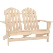 vidaXL Adirondack-Gartenbank 2-Sitzer Massivholz Tanne