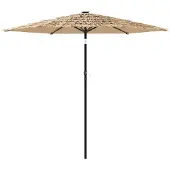 vidaXL Sonnenschirm mit Stahlmast Braun 268x268x226 cm