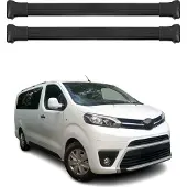 Omtec Dachträger Gepäckträger für Toyota Proace 2016-2024 Relingträger Alu Schwarz 4x