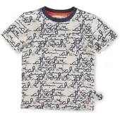 Sigikid T-Shirt Ahoi Little Pirate in Beige/Blau | Gr.: 116