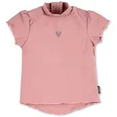 Sterntaler Kurzarm-Schwimmshirt Herz Zartrosa Gr. 110/116