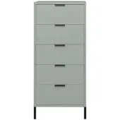 58 aufm Kessel Kommode Erna 51x45x123 Pinie Green matt Lack 14728-Q