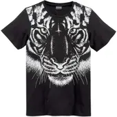 Kidsworld T-Shirt "Mit großem Druck: WHITE TIGER" Kurzarm, Basic-Passform, bedruckt, Rundhalsausschnitt