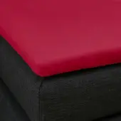 Formesse Split-Topper Spannbetttuch Bella Gracia La Piccola Duo 2 160x200 cm | carminrot - rot