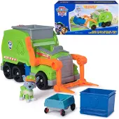Spin Master Paw Patrol Recycling-Müllwagen Crush 'N' Roll Rocky mit Öko-Figur