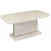 58 aufm Kessel Couchtisch höhenverstellbar ausziehbar Cora 110x53x63 Muschel-Sand