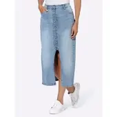 HEINE Jeans-Rock in blue-bleached | Gr.: 36