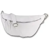 Toscanto Leder Gürteltasche Tasche weiß ca. 37cm | Gr.: onesize