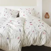 Elegante Mako-Satin Bettwäsche Highlife weiss 155x200 cm + 40x80 cm - weiß