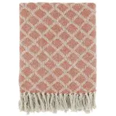 Chic Antique Decke AIX Terracotta Creme 150x130 cm | Gr.: onesize