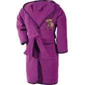 Erwin Müller Frottier Kinder-Bademantel mit Kapuze in fuchsia | Gr.: 158/164