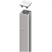 Traumgarten Sichtschutzzaun SYSTEM U-Klemmprofil silber, 105 cm