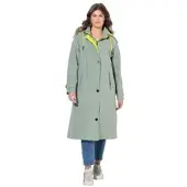 LAURASØN Mantel in mattes oliv | Gr.: 52/54